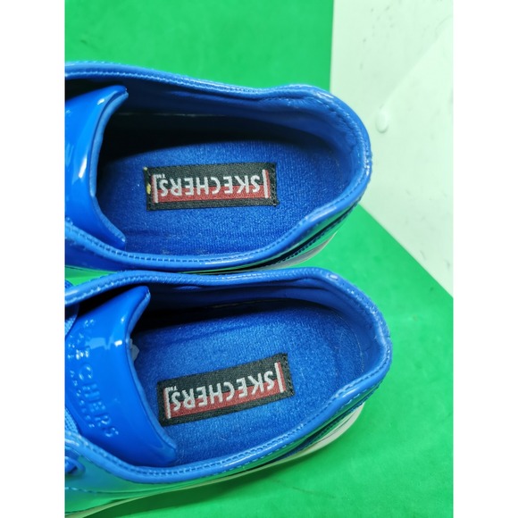 Skechers Women's 155201 Patent Blue Roadies 90sBBY Casual Shoes Size 8.5M - Picture 12 of 16